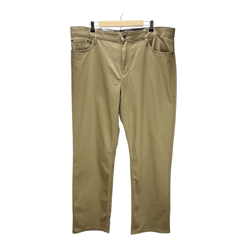 NWT IZOD Mens Regular Fit Tan Stretch Twill Pants 40 x 32 Comfort Flex Waistband